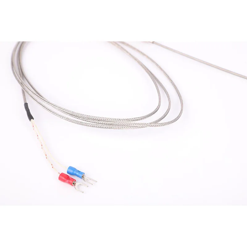 k Type thermocouple high temperature probe type 0.1mm High temperature temperature measurement wrnk-191 Flexible probe armored t