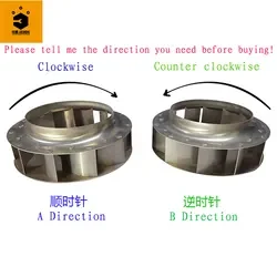 Aluminum FFU Impeller Ventilation Fan Impeller Diameter 400mm Fan Blower Wheel