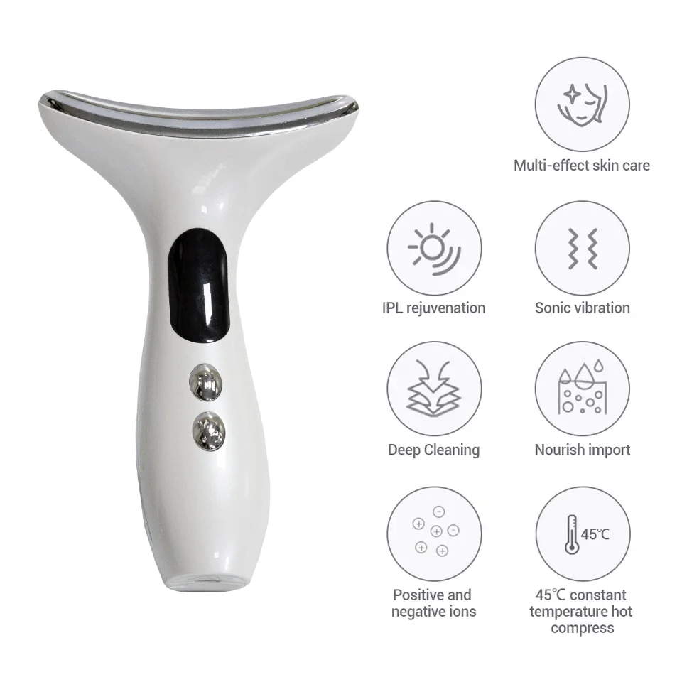 Профессиональный U-Shape форме благодаря чему создается ощущение невесомости с EMS уход за кожей лица шеи лифтинг массажер микро перегрузок по току удаления морщин устройство подъема