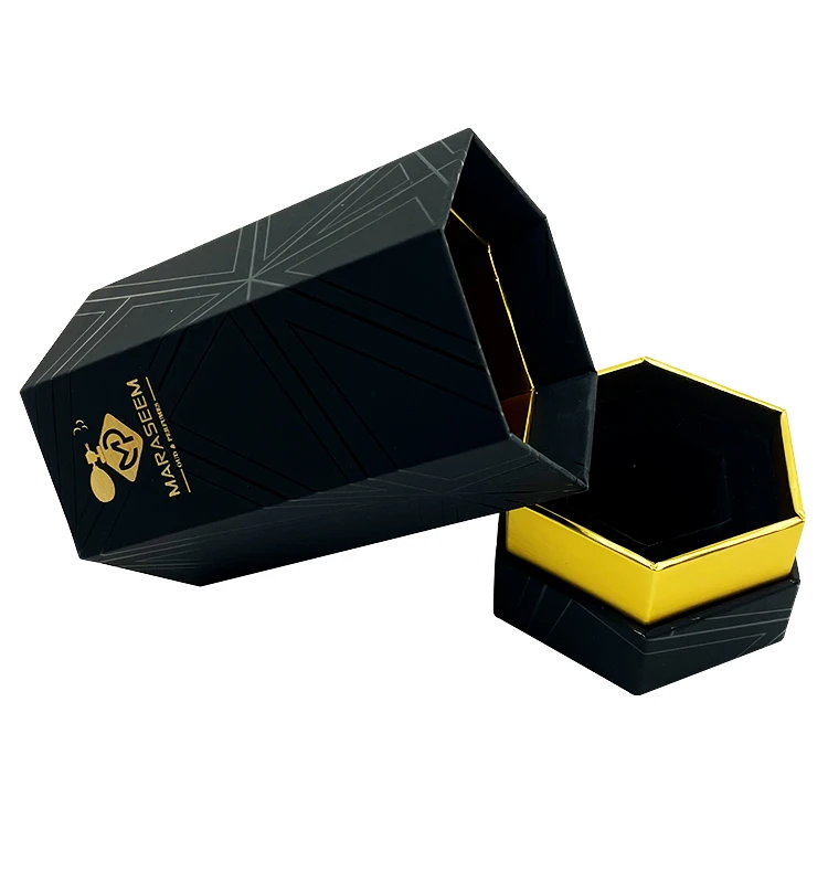 Custom Luxury Cologne Arabic perfume bottle box With Embossing And Flocking Perfume Packaging Box