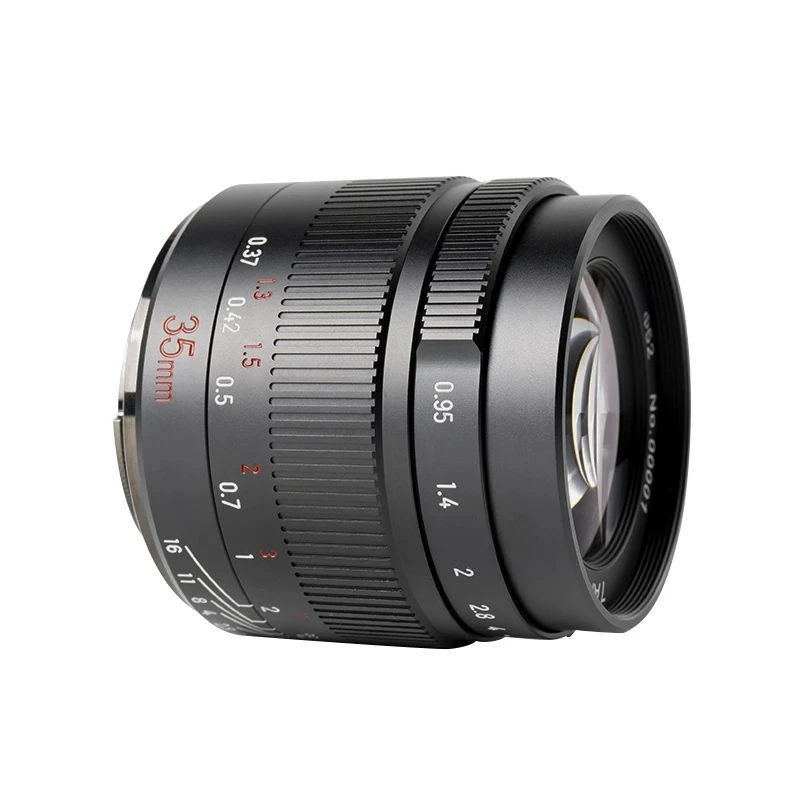  7artisans 35 мм F0.95 APS-C ручной фокусирующий объектив с фиксированным фокусным расстоянием для фотоаппаратов Sony E mount Nikon Z Olympus M4/3 Fuji XF X Canon EF-M