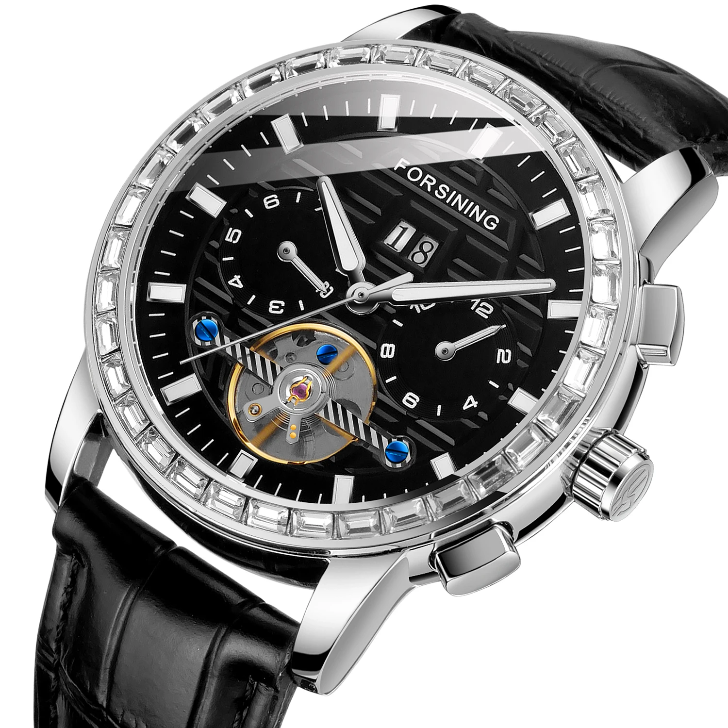 Forsining 2023 Newset Custom Logo Relojes Quality  Automatic Mechanical Watch for Men