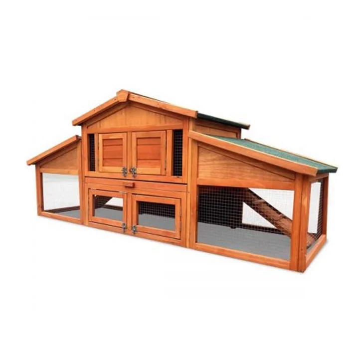 High Quality Outdoor Rabbit Hutch Backyard Pet Cage Wooden Chicken Coop