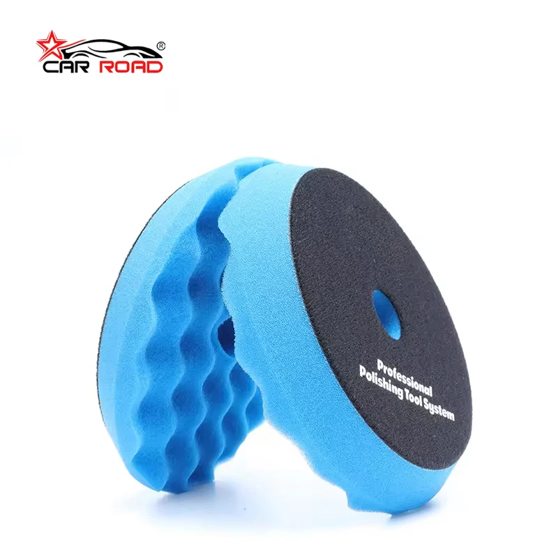 Foam polishing pad Waffle shaped car polishing pad Wavy sponge polishing pad is used to clean the surface of the car