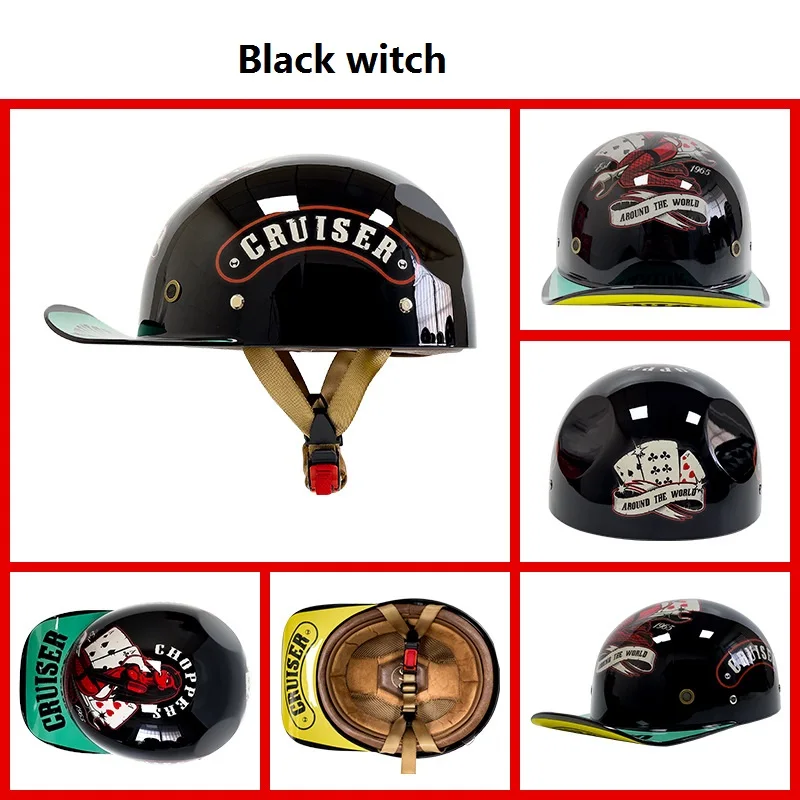 helmet motorcycle half face helmet visor motorcycle for men picture with gradient color lens