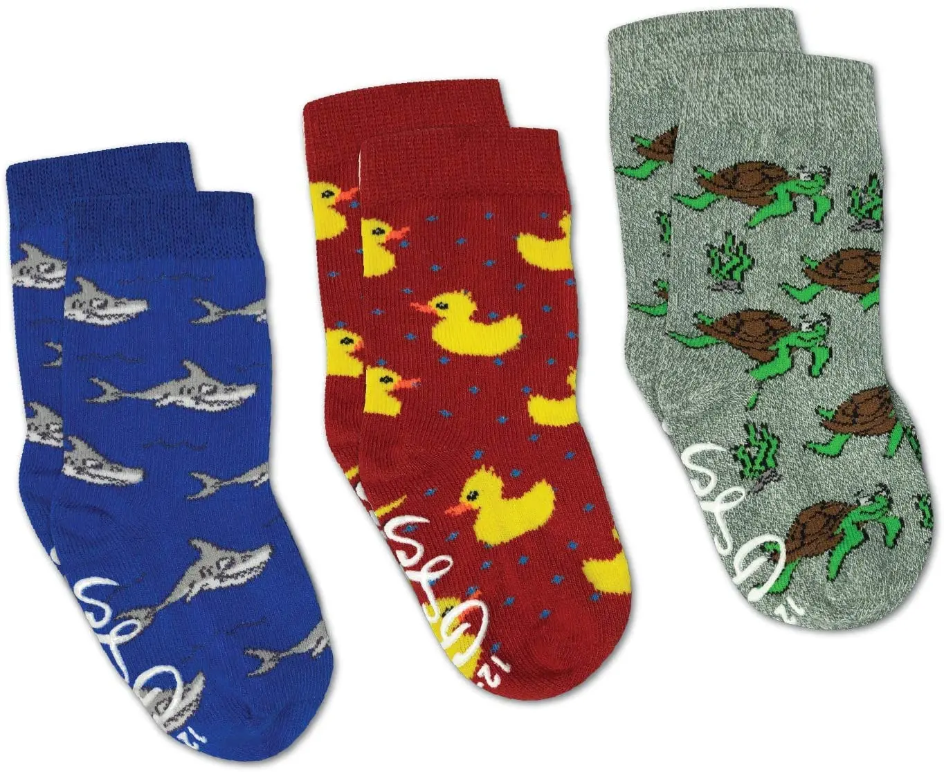 
Baby Sock Set Kid Child Designer Socks Rubber Ducks Sharks and Turtles Kids Toddler Socks 