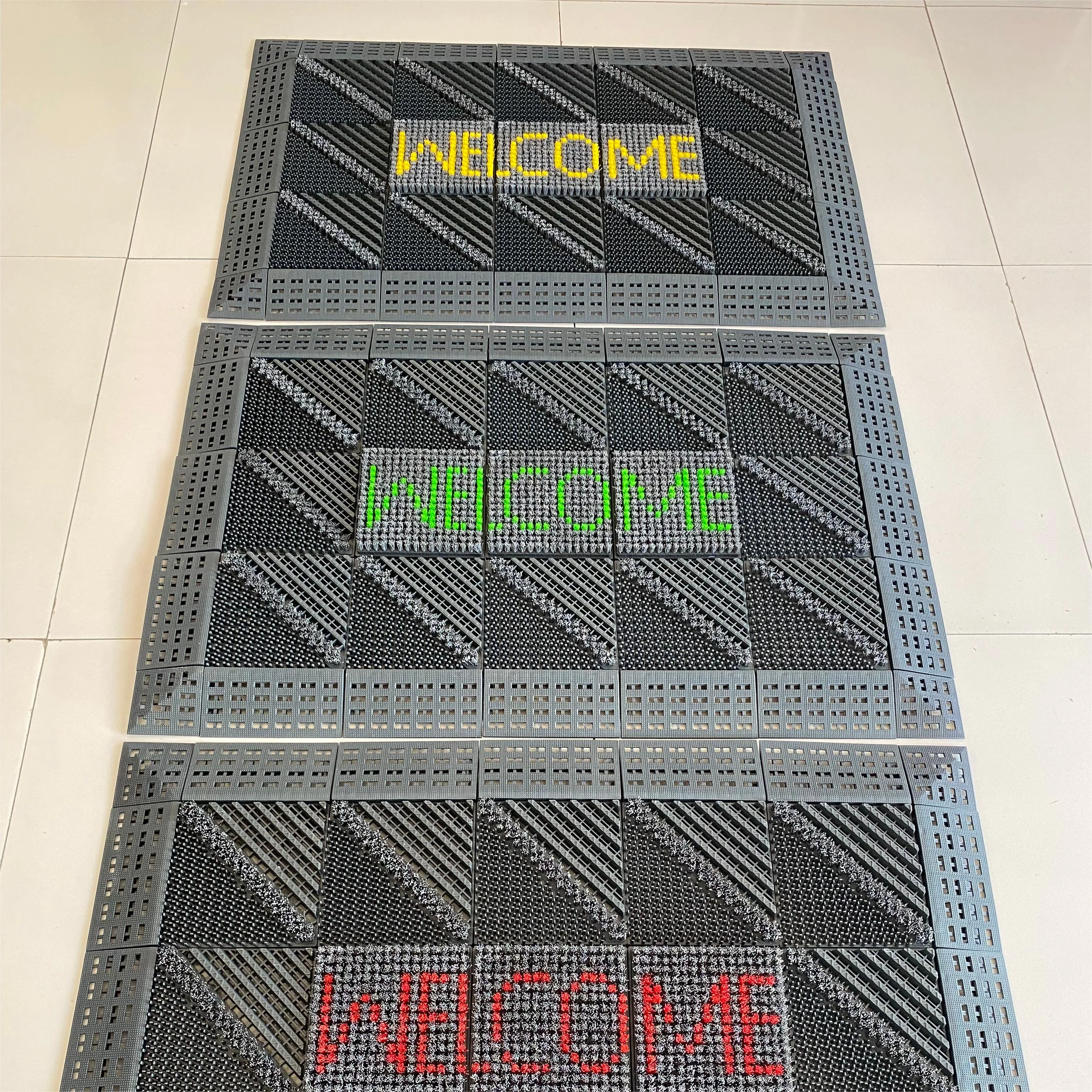 Entry Outdoor Door Mat Dust Removal Scraping Non Slip Mats Nylon Brush  for welcome mat