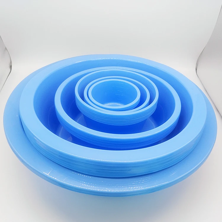 Medical grade blue gallipot wholesale cheap price plastic medical gallipot