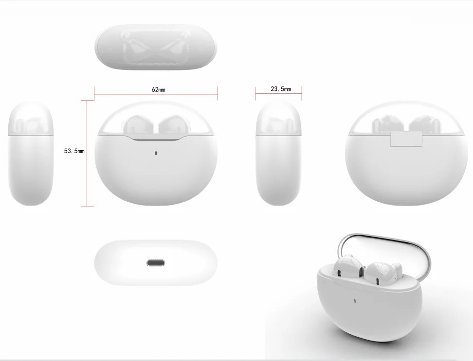 Wireless Gaming Earbuds Low Latency Bluetooth 5.3 Headphones Built-in Mic Waterproof Headset for Mobile Gamers Running Sport