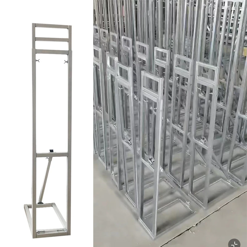 Wholesale KT board display frame activity stage background frame wrought iron bracket telescopic bracket