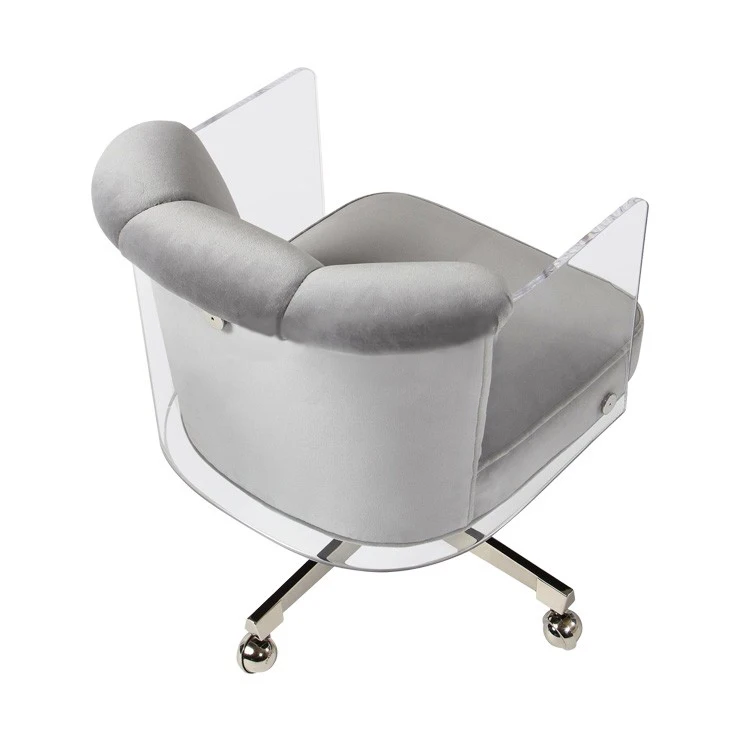 Velvet Seat Cushion Capable Of Rotating Or Lifting Arm Office Conference Chair