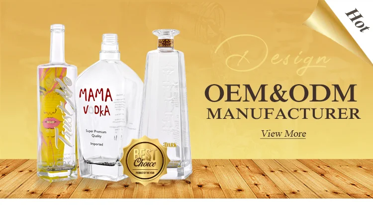 Professional design 150 ml green frosted glass wine bottle