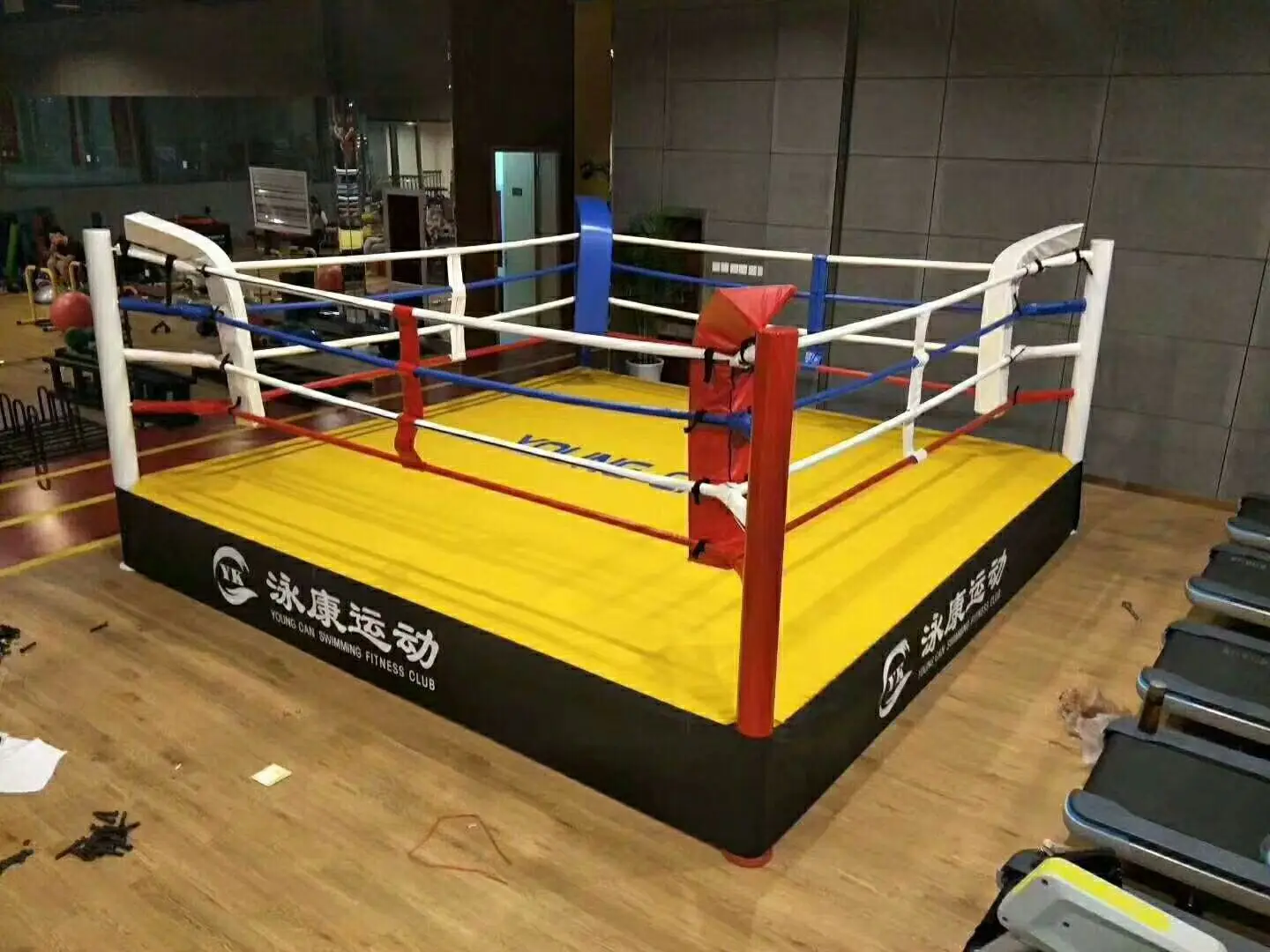 2022 International Floor Training Competition Including Corner Pad Rope Canvas boxing ring