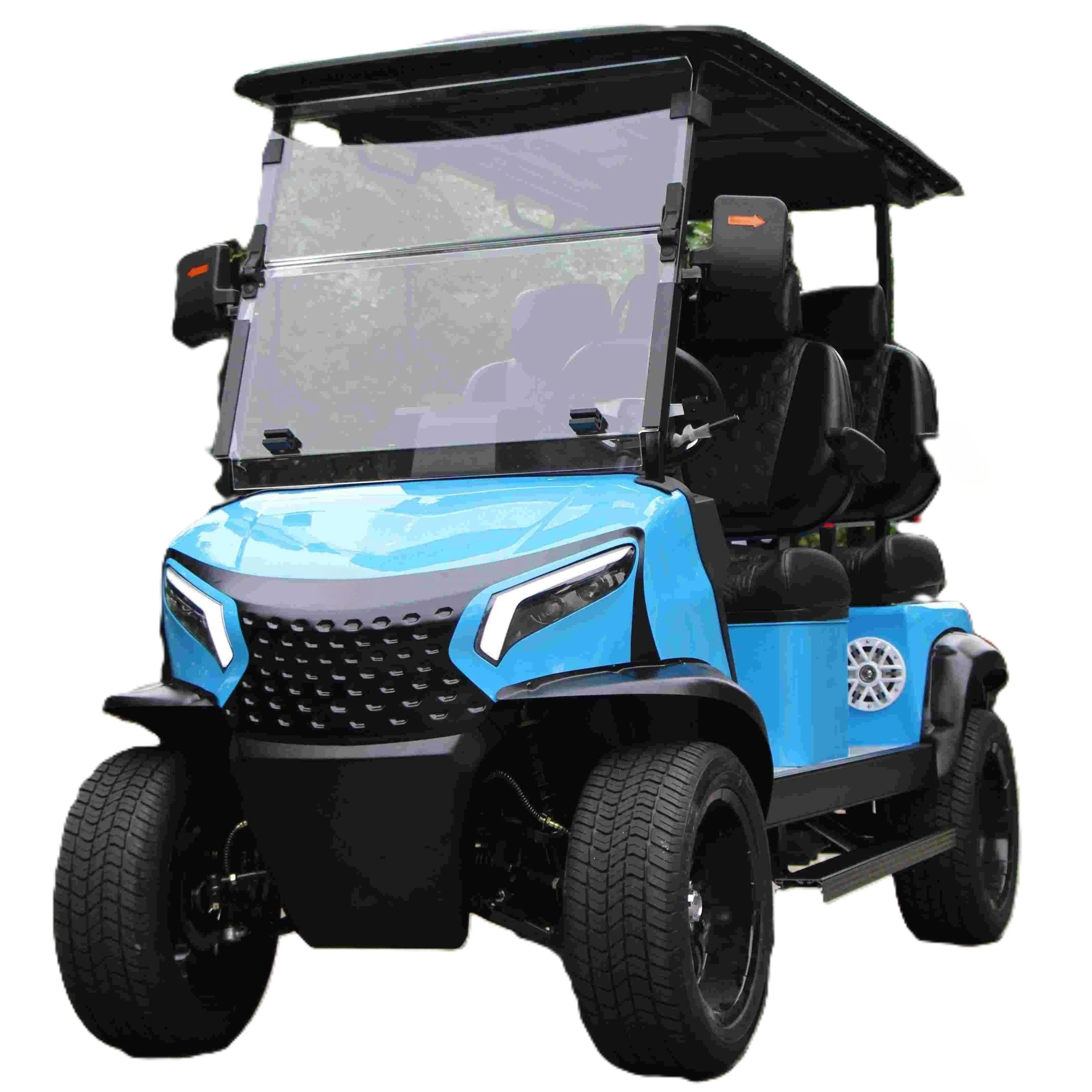 Tong Cai  New Electric With Front Disc Rear Drum 4Seats Golf Cart 2 4 6 Seater Electric Golf Cart72v Lifted Golf Buggy