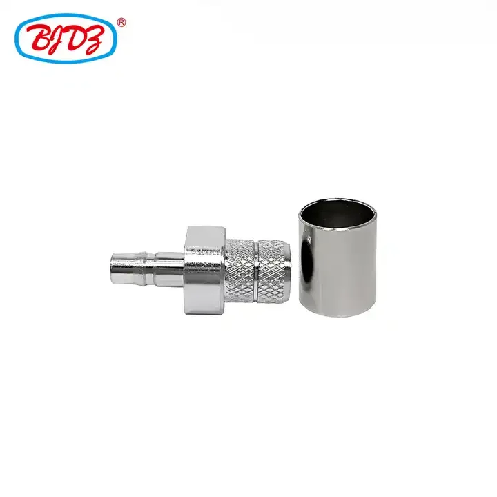 Factory supply Brass QMA Female Jack Crimp Connector For LMR400 RG8 RG213 RG214 Cable RF Coax Coaxial connectors in stock