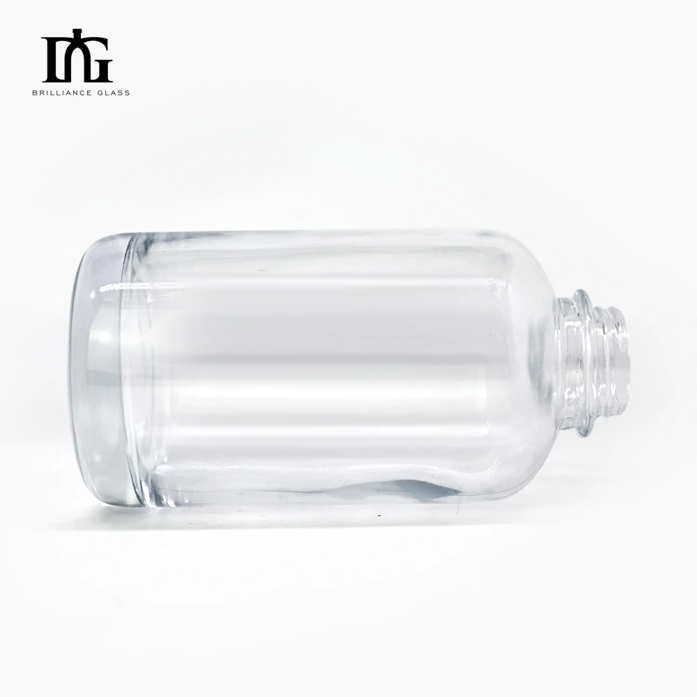 Custom Engraved Empty Spirits  Brand Crystal Alcohol Whisky 750ml Vodka Glass Bottle for Liquor