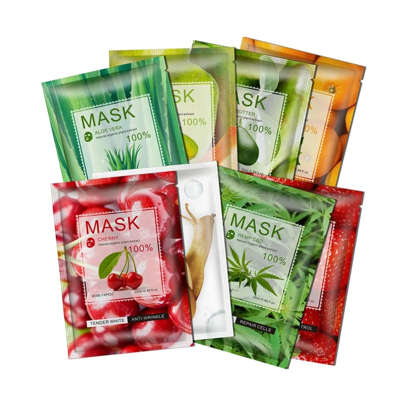 Korea Korean Organic Beauty Skin Care Facial Mask Vitamin C Peel Off Whitening Cosmetics Face Mask Sheet