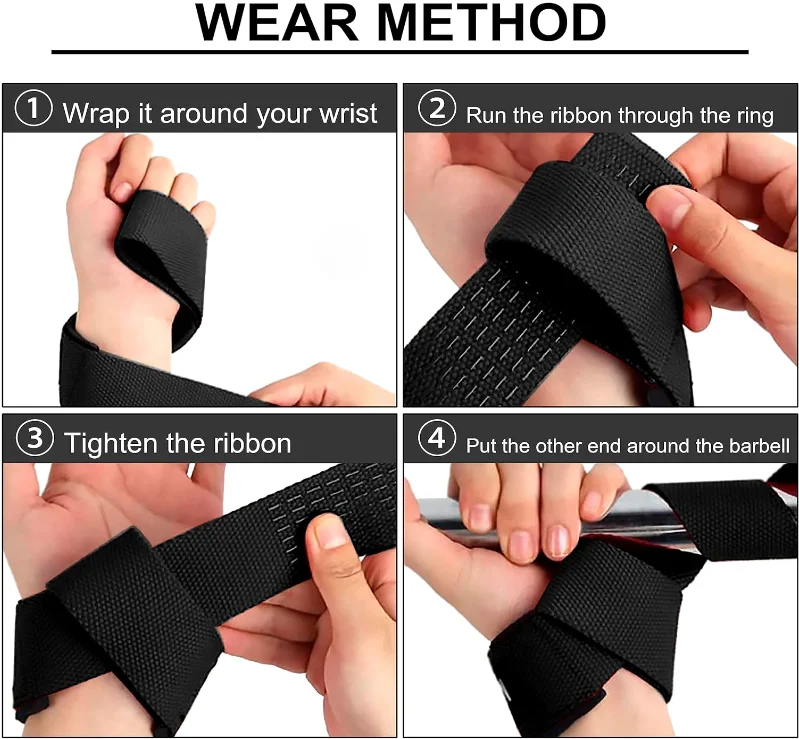 Sport Fitness Workout Loops for Men Women Body Building Powerlifting Weight lifting Wrist straps
