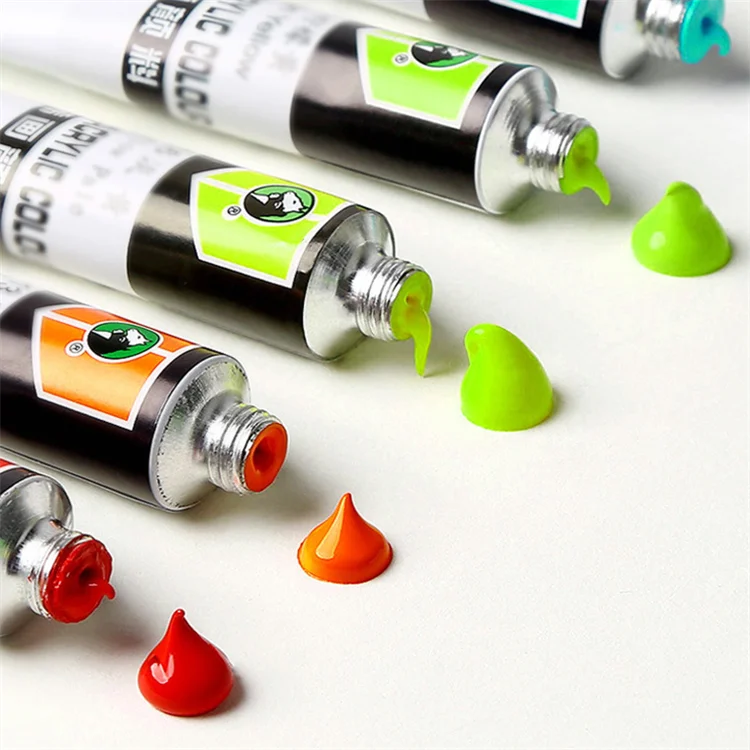 Набор акриловых красок Мари премиум-класса 12 мл 24 цвета для художников акриловая цветная живопись