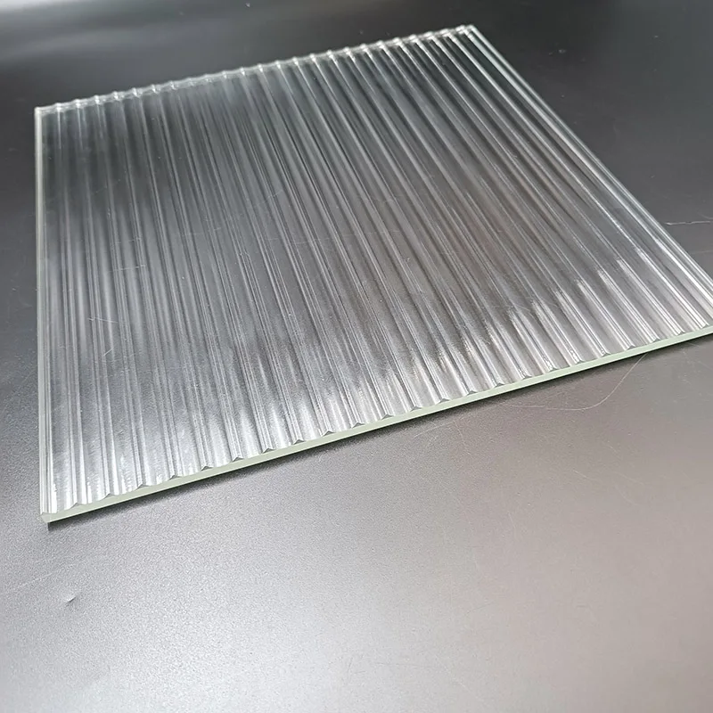 Factory Sourcing ultra clear Moru Pattern Glass Low Iron Fluted Rolled Glass Panels Reeded Decorative Patterned Glass