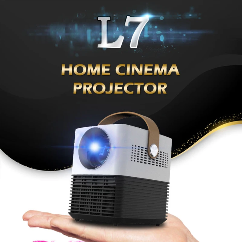 Мини-проектор L7, 100 ANSI-люмен, проектор для домашнего кинотеатра, ЖК-проекторы с поддержкой 1080P, светодиодный проектор