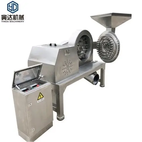 Hot sale corn starch grain powder making machine pulverizer pin mill stainless steel crush machine