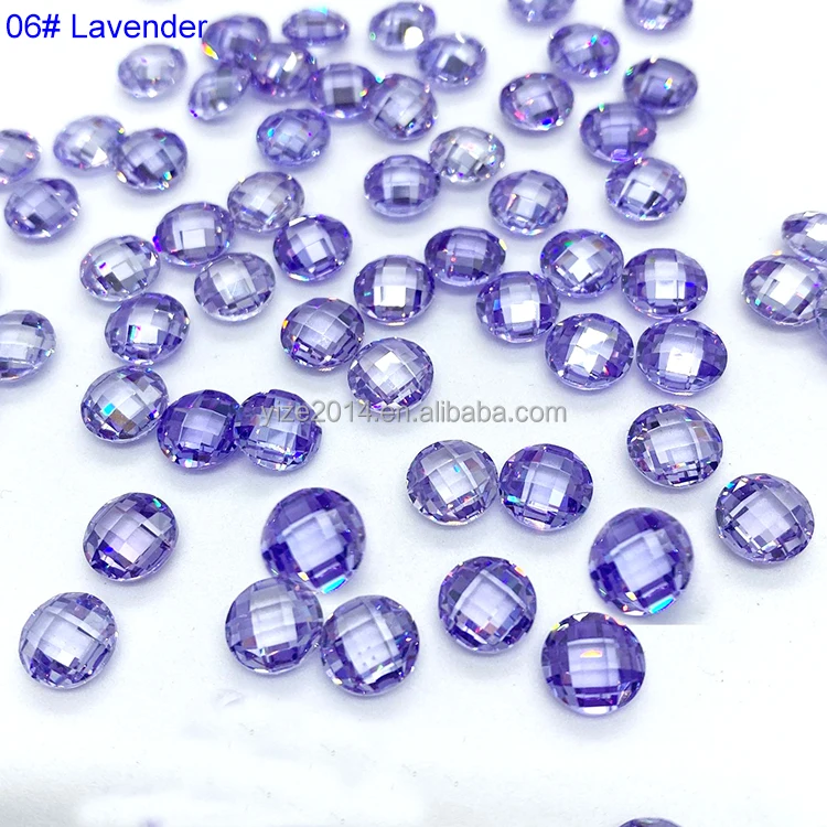 Factory wholesale cz stones loose round cubic zirconia loose circle small cz stone 4mm for making jewelry
