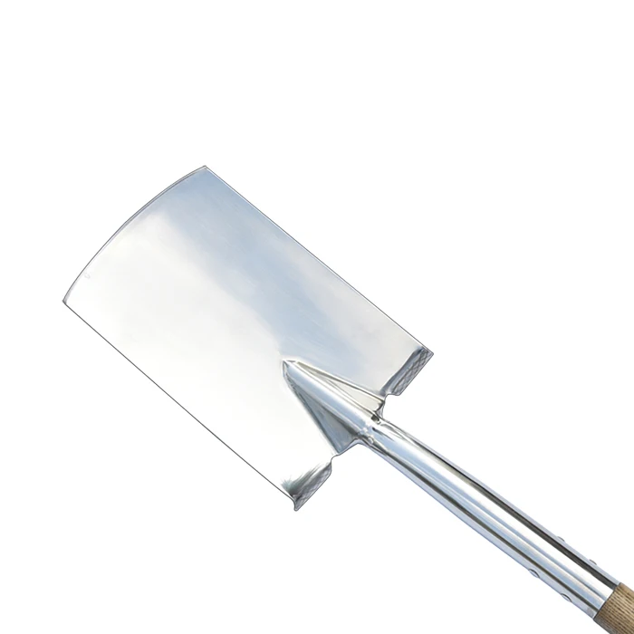 Stainless Steel Wooden Gardening Shovel Head Spade Shovel With Handles