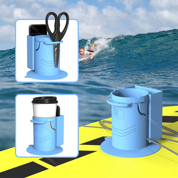 Water Drinks Holder Screw Fixed Paddle Board Sup Cup Holder Suitable for Types of Cup/Bottle/Drink