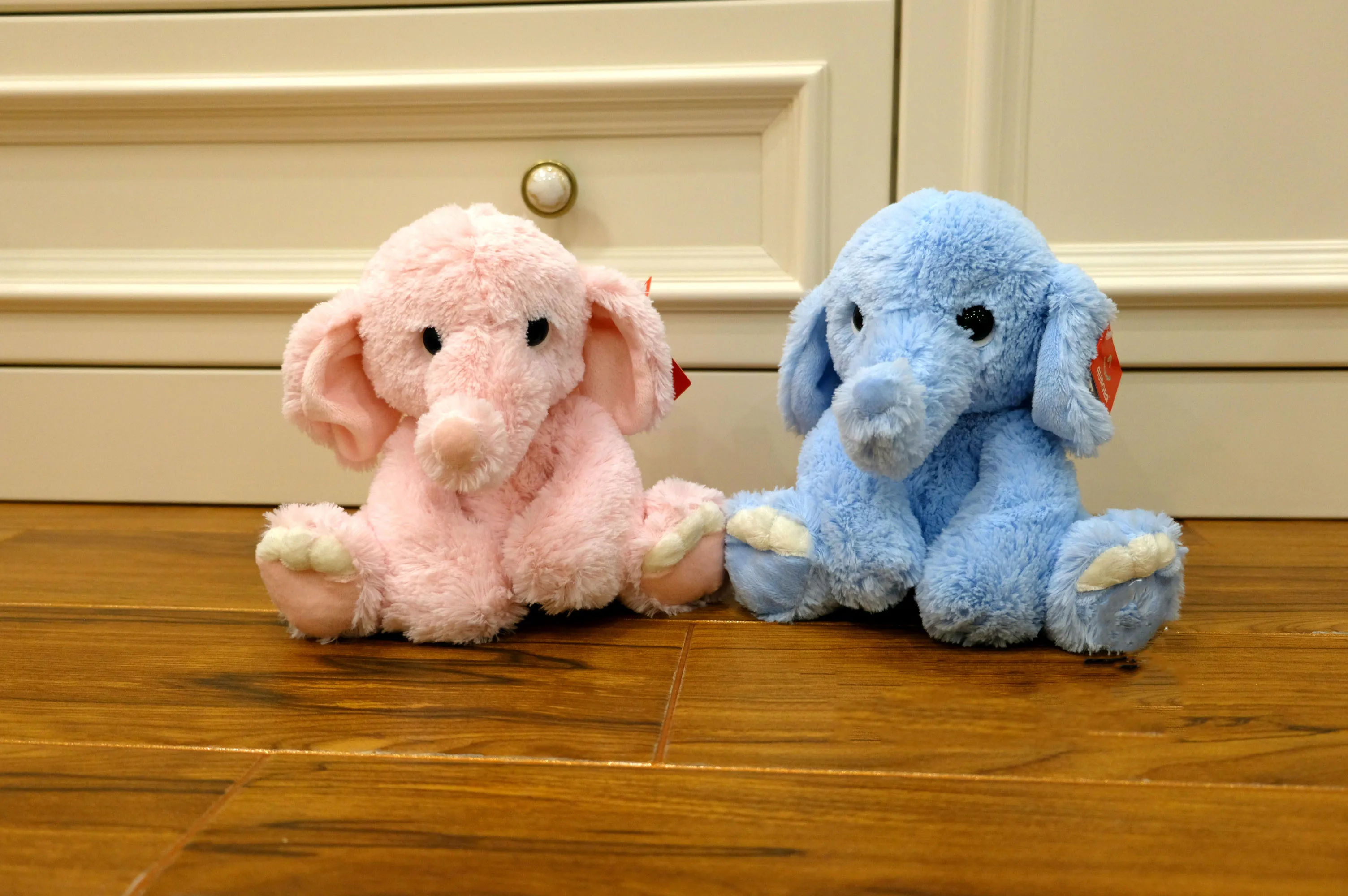 10 Inch Decor Plush Pink Stuffed Animal Elephant Toy For Valentines Gift