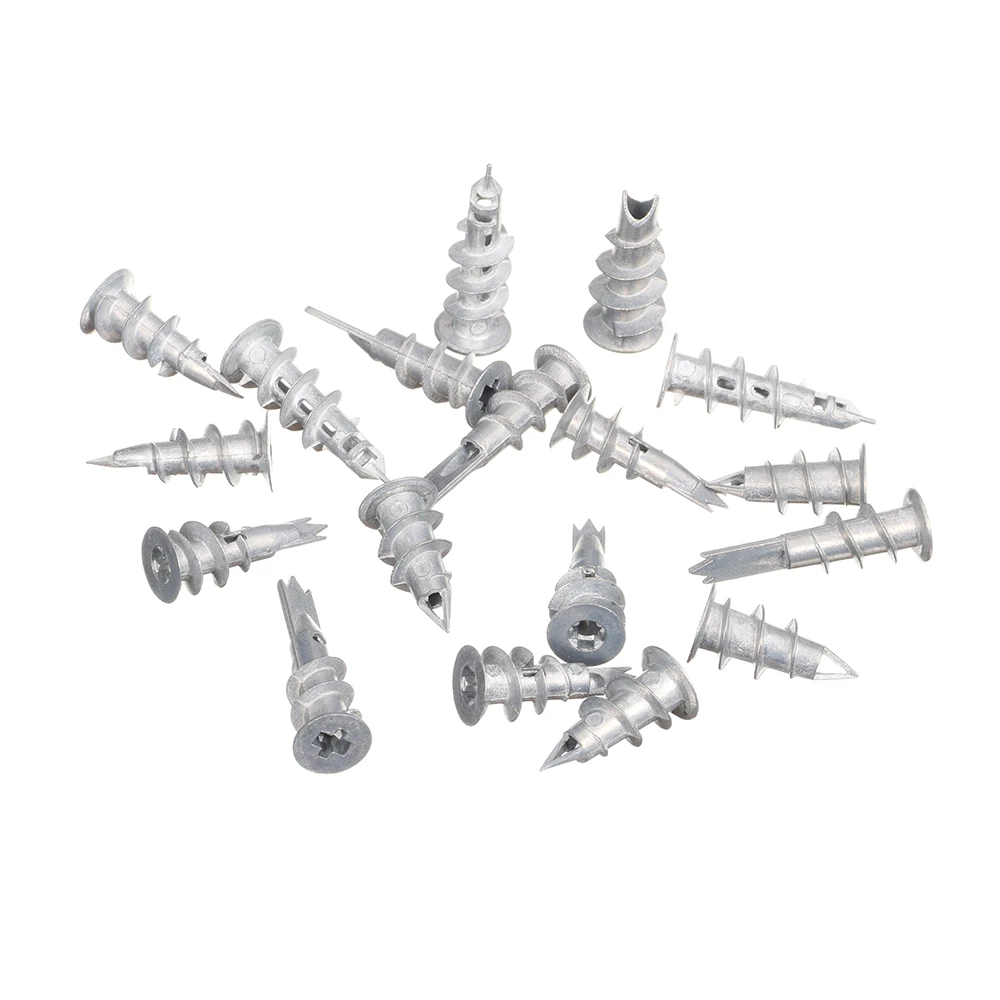 JIS IFI Standard Zinc Flake Coated Zinc Plated Silver Plated Diameter 14mm Zinc Alloy Drywall Anchor Zamak Turbo Anchor
