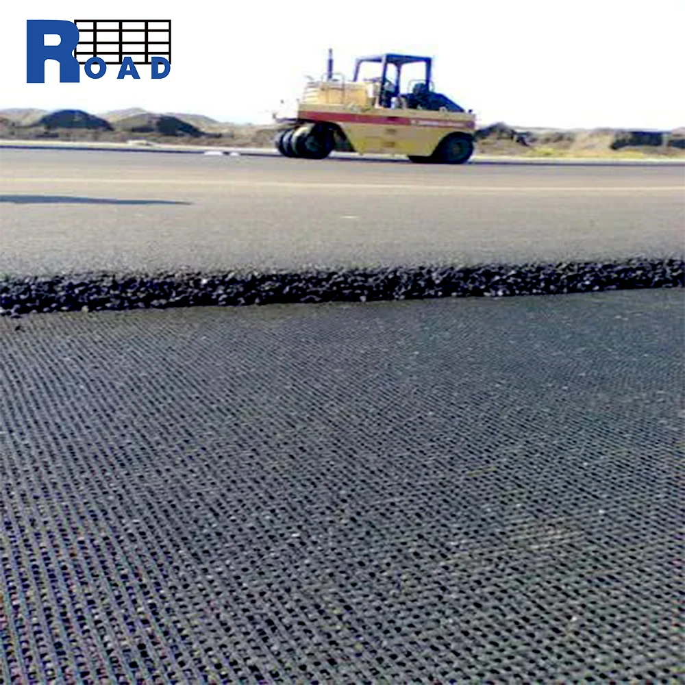 20-20kN Geogrid High Tensile PP Biaxial Mesh Fiberglass Geogrid Coated Bitumen 100-100kN/m For Salt