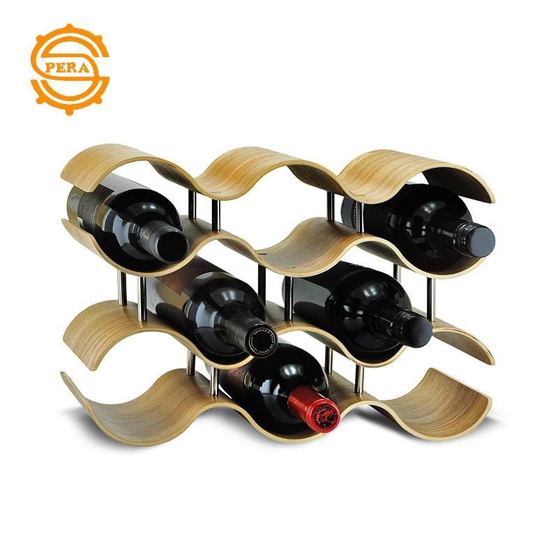 2021 hot sell stacking warehouse metal wall mounted hexagon wine