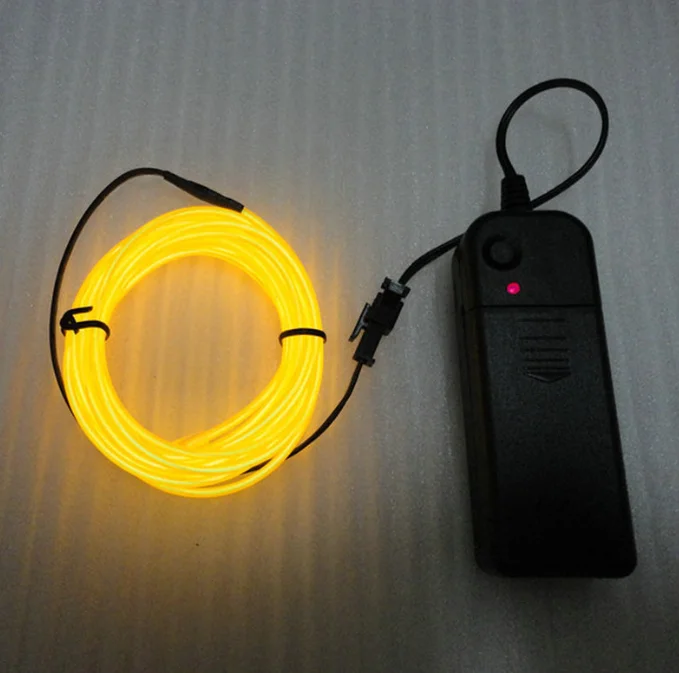 TikTok Hot Sale 1M EL strip light EL Tape Safety Glowing Tape Cold light LED Wire For Holiday DIY Factory Direct Price Wholesale