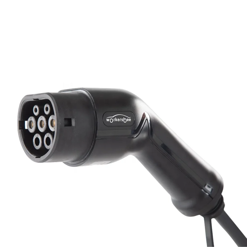 
32A 3Phase 480V 22KW IEC62196 Type 2 New Energy Car Charging Cable Workersbee Type 2 EV charging Cable 