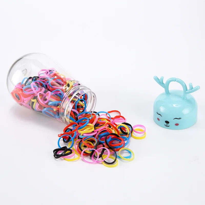 IFOND Baby Disposable Rubber Band Elastic Hair Band Mini Hair Ties For Toddler Infants Thin Small Hair Elastics