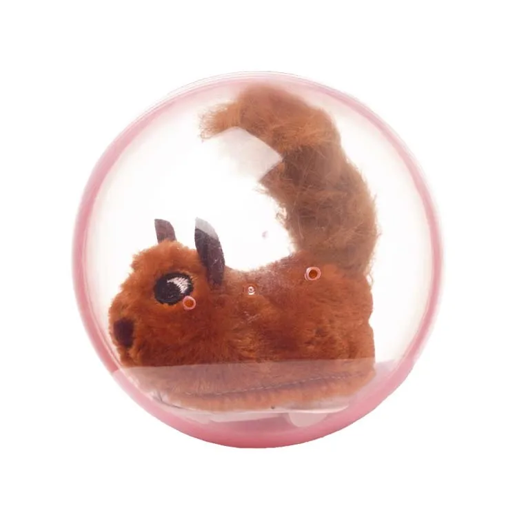 New Design Animal Electric Toy Cute Running Hamster Plush Toys Popular Rolling Hamster Interactive Cat Toy Ball