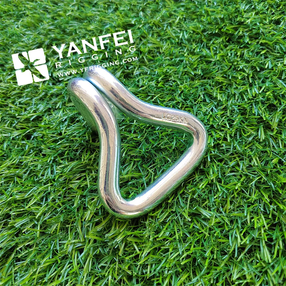 Yellow Zinc Plated Double J hook