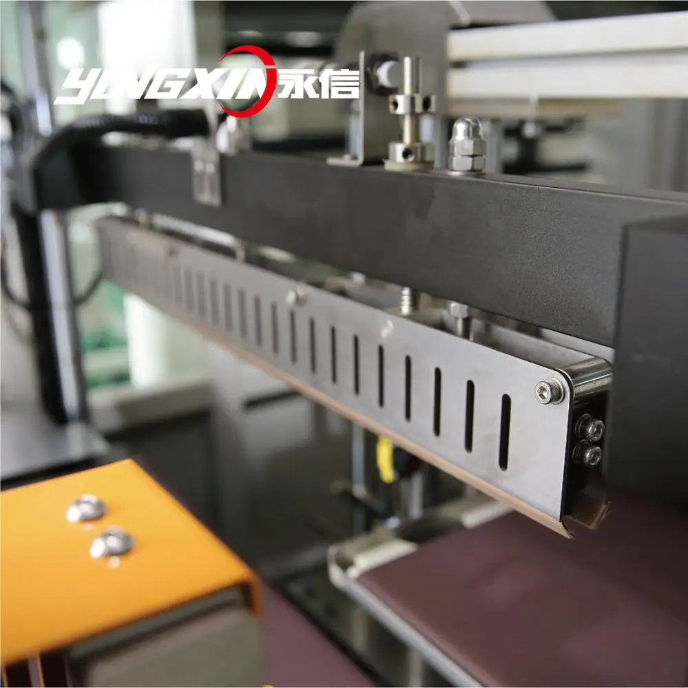 cosmetic jars transparent film shrink wrap packing heat tunnel side sealing machine