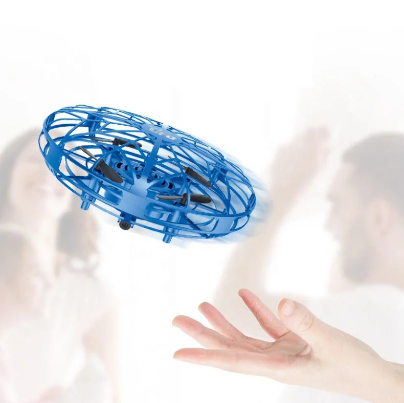 Hand Control Induction Drone Flying Toy Mini UFO With Led Light