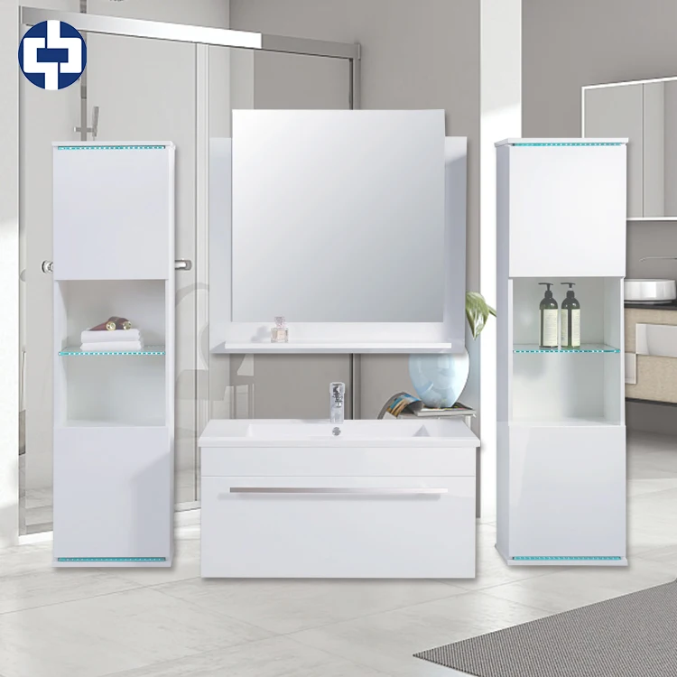 Tall bathroom cabinet cupboard white large storage shelf home bath furniture