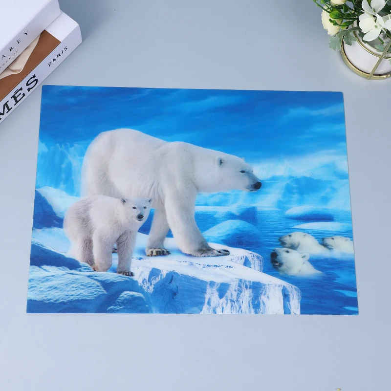 Hot Sell Best Seller Hihg Quality 3D Picture Lenticular printing Anime Stickers 3D animal posters