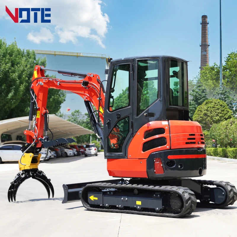 VOTE Free Shipping Mini Excavator 3.5 Ton EPA/Kubota Engine excavator 2 Ton Machine digger For sale 1 ton Mini Excavator Prices