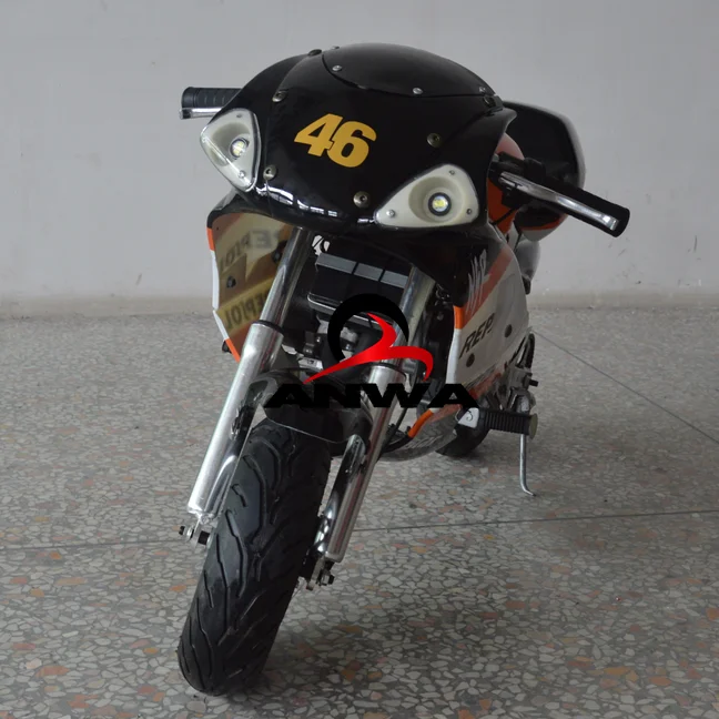 Kids Pocket Bike 49CC 2 Stroke Easy Pull Start Mini Bike Racing for Children Kids Motorbike Training Small Riders Game