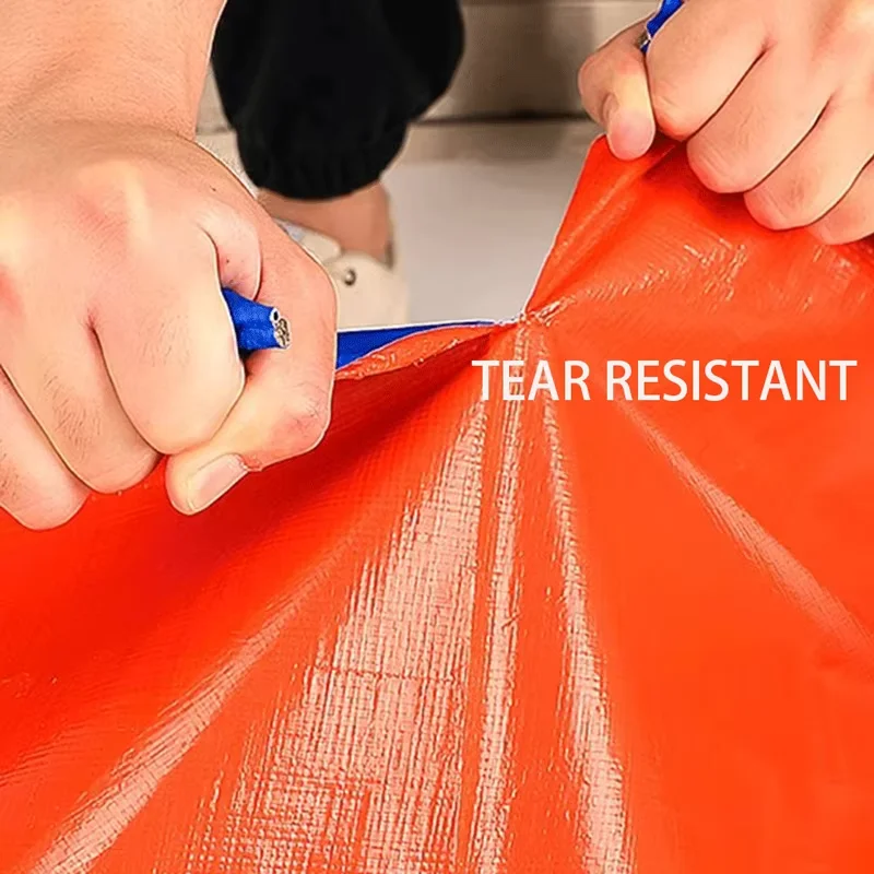 PE Tarpaulin Poly Tarps Roll HDPE Woven Fabric PE Tarpaulin Sheet Waterproof Canvas Tarp Polyethylene Plastic Sheet for Cover