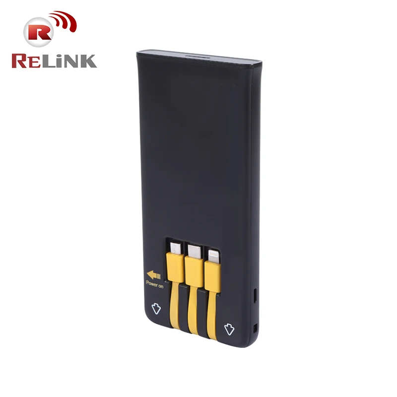 5000mAh Shared Power Bank with Lighting Micro USB Type C cable Relink Power bank rental charging station