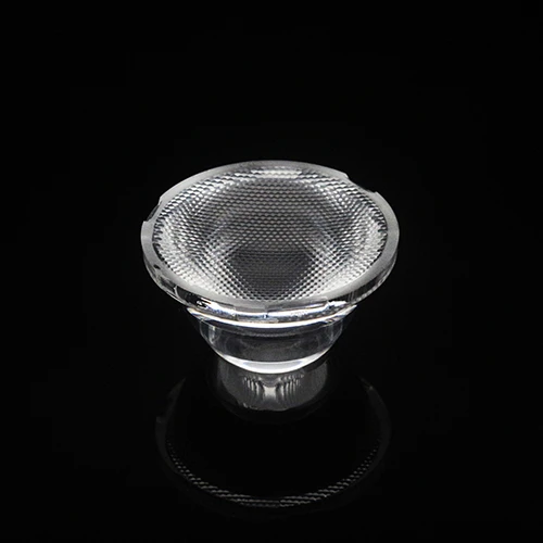 High Quality Manufacturer 5050 28MM PMMA PC Plastic Optical LED Lens Indoor Led Lenses Reflector Lens TIR LED Lens