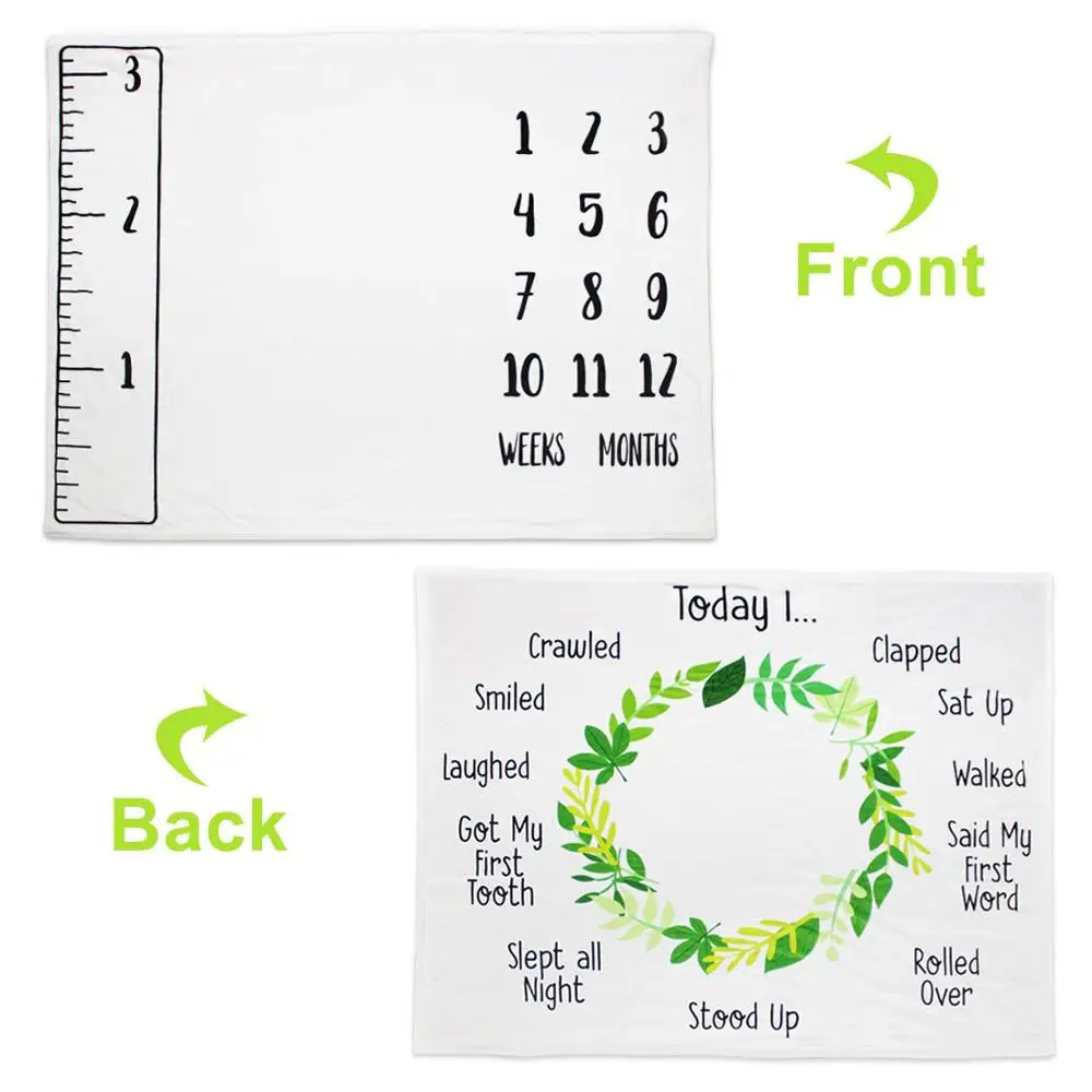 babi monthly mileston blanket Photography Newborn Monthly Milestone Blanket milestone blanket for baby