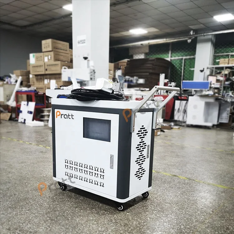 300W Portable Laser Pulse Cleaning Machine for Rust Oil Paints 200W High Quality Laser Rust Removal Machine