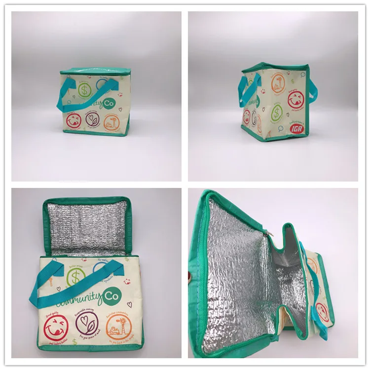 Customized Good Quality PP Woven Material Wine Cooler Bag for Shopping